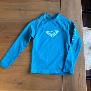 Roxy Girls' Turquoise Long-Sleeve Rash Guard